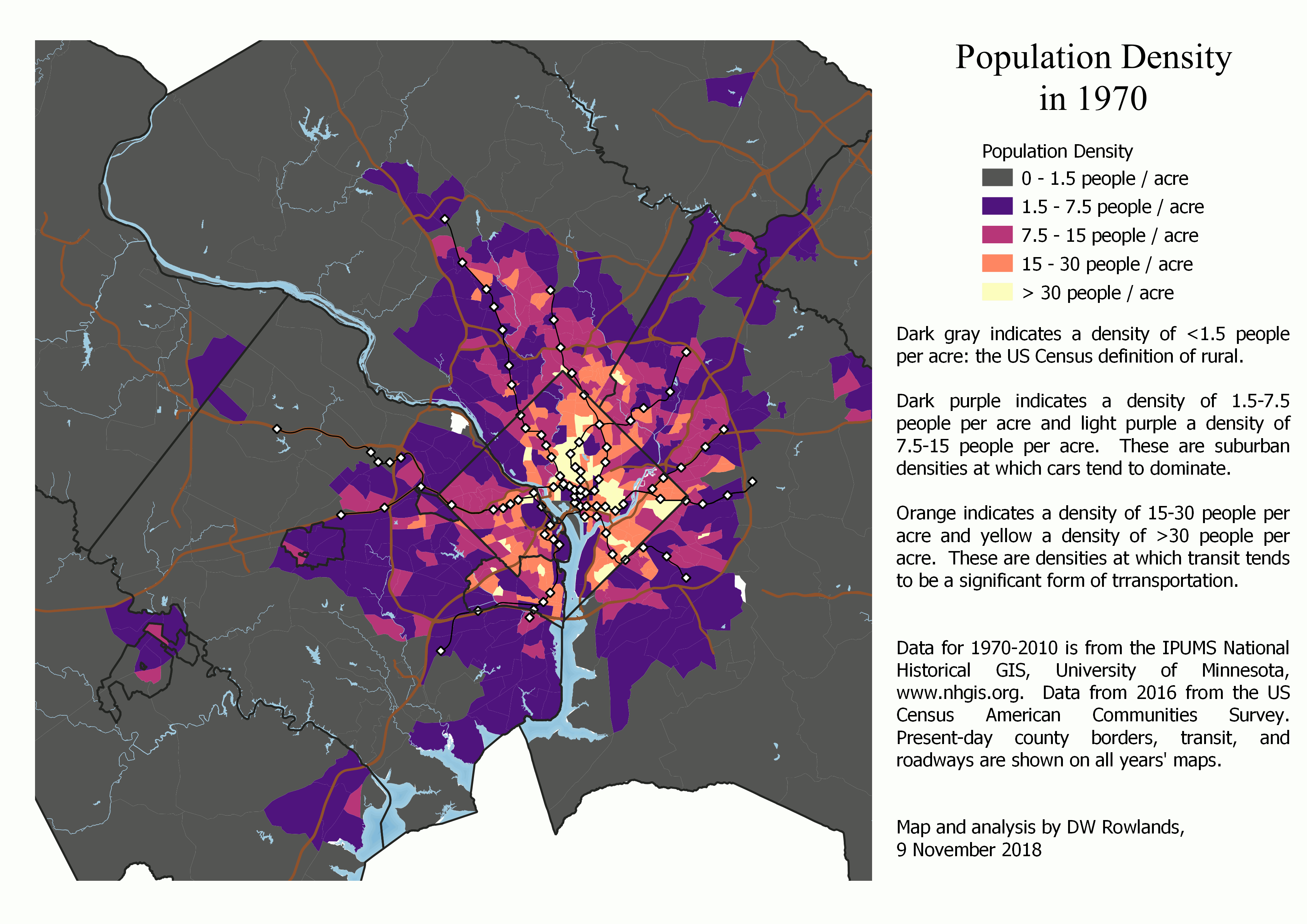 Population Distribution and Race in Washington, DC dwrowlands.github.io
